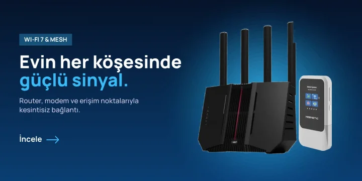 Wi-Fi 7 router ve taşınabilir 5G modem
