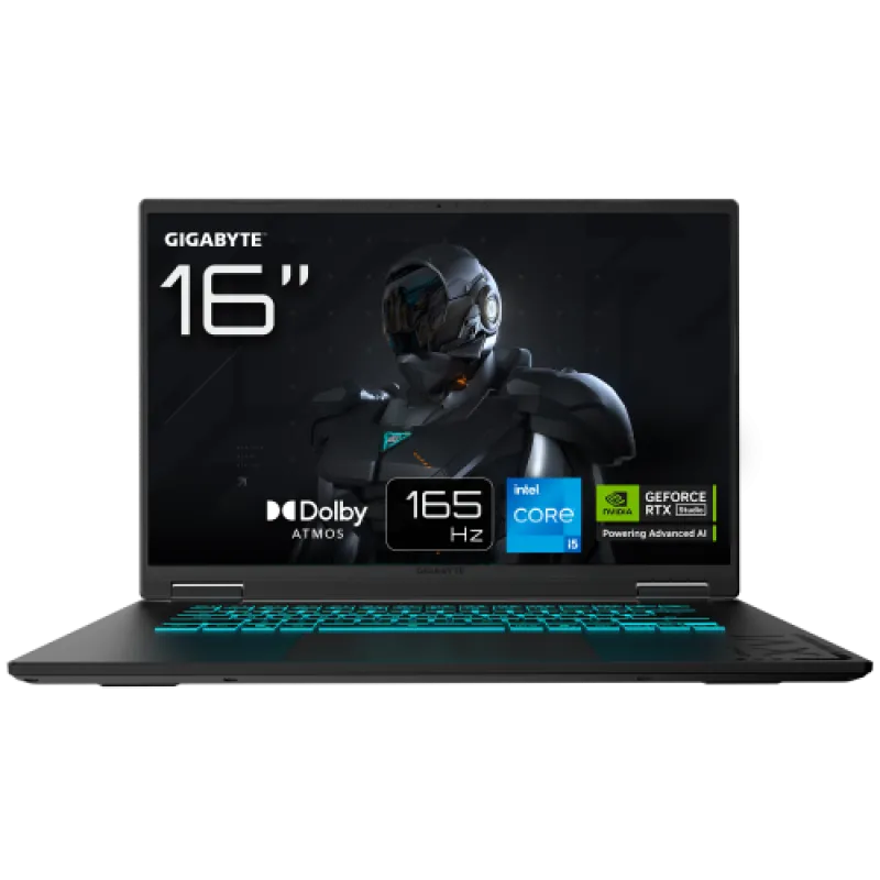 GIGABYTE A16 i5-13420H 16GB 512GB SSD RTX4050 16″ FreeDOS Gaming Notebook